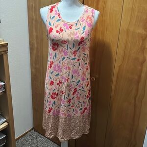 ✨✨LOFT Outlet Multi Color Floral Sleeveless Dress M